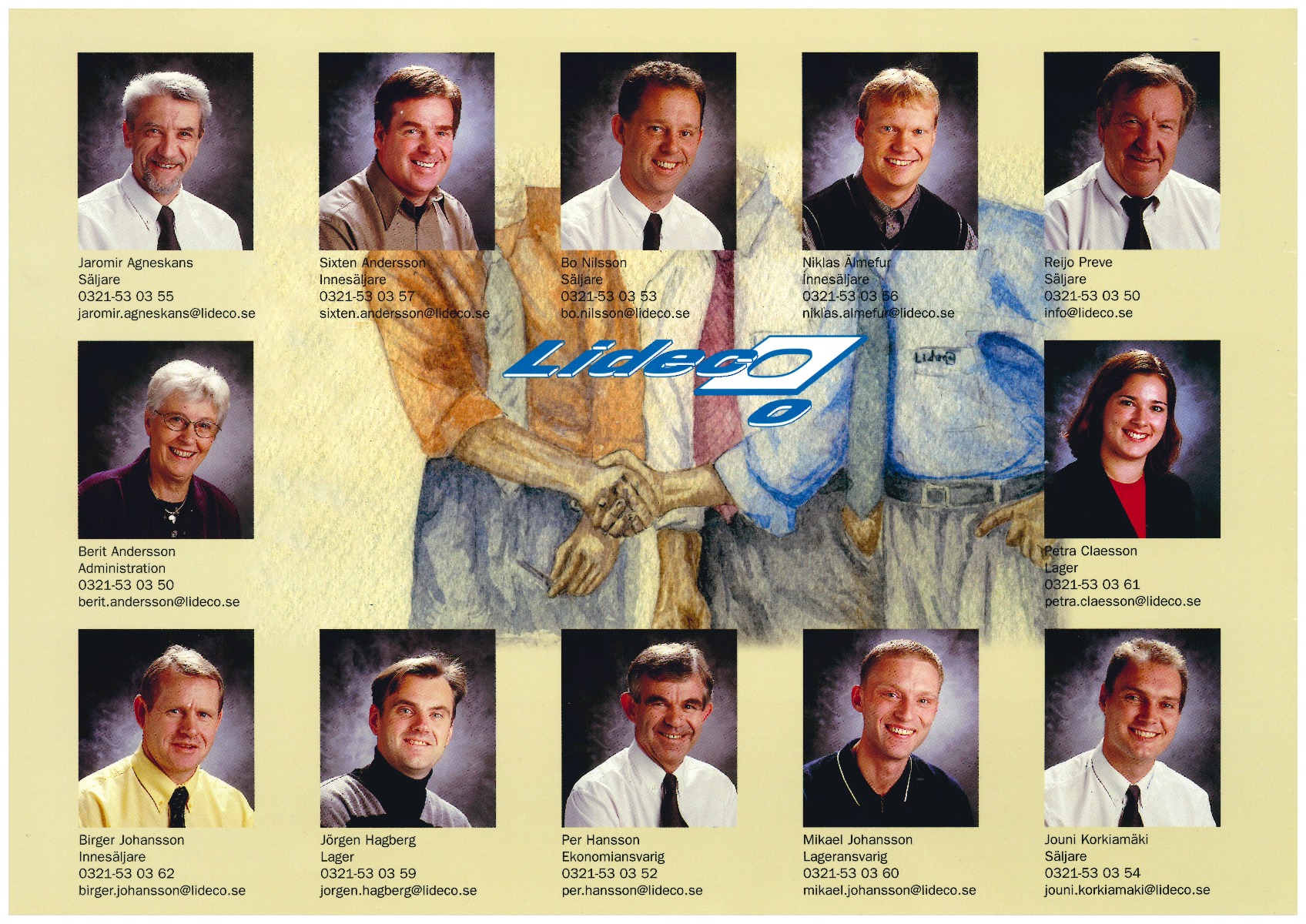 Vi som jobbade på Lideco år 2000